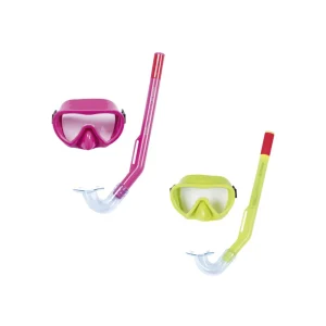 New Set Maschera E Tubo Lil' Glider, 3-6 Anni, 2 Colori Assortiti, Protezione Uv, Lenti In Policarbonato Maschere E Pinne