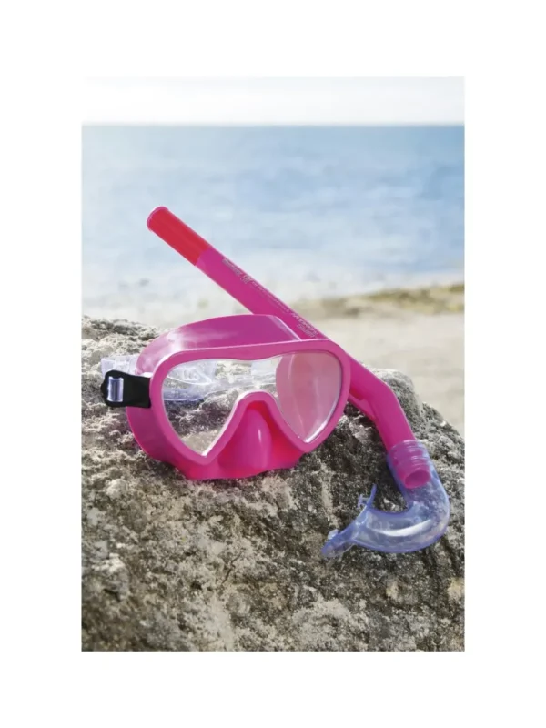 New Set Maschera E Tubo Lil' Glider, 3-6 Anni, 2 Colori Assortiti, Protezione Uv, Lenti In Policarbonato Maschere E Pinne
