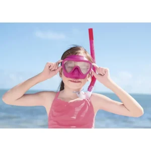 New Set Maschera E Tubo Lil' Glider, 3-6 Anni, 2 Colori Assortiti, Protezione Uv, Lenti In Policarbonato Maschere E Pinne