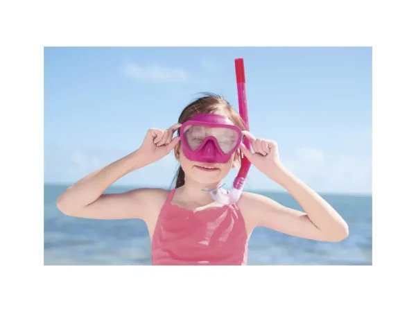New Set Maschera E Tubo Lil' Glider, 3-6 Anni, 2 Colori Assortiti, Protezione Uv, Lenti In Policarbonato Maschere E Pinne
