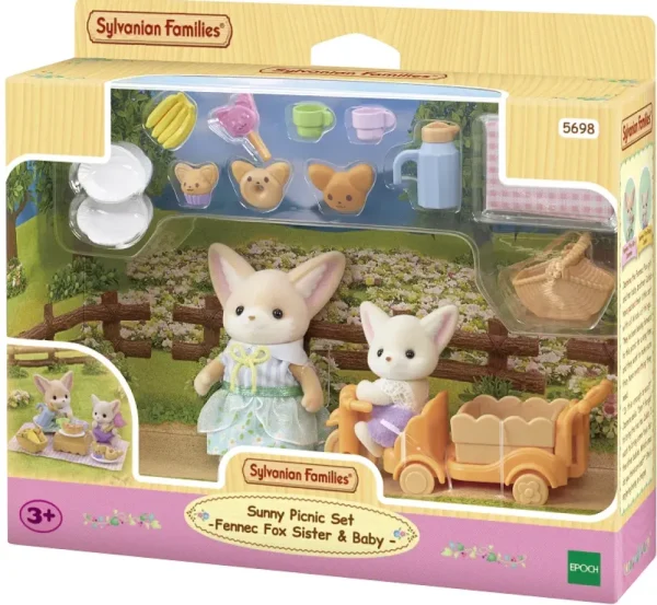 Shop Set Picnic Al Sole Sorella E Bebe Volpe Fennec -Personaggi E Playset Del Meraviglioso Mondo Mini Dolls