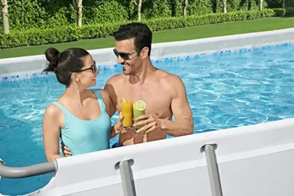 Best Sale Set Piscina Fuori Terra Power Steel ® Da 6.40 M X 2.74 M X 1.32 M Piscine Da Giardino