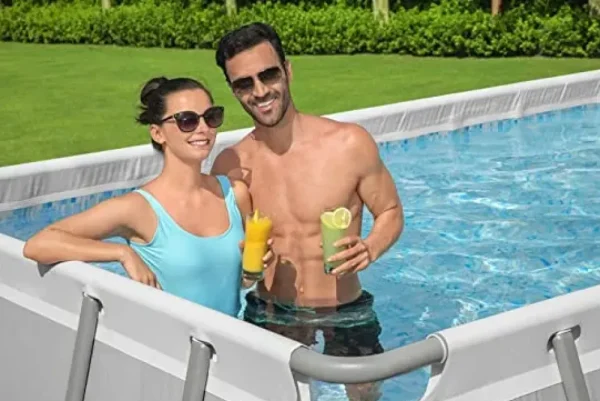 Best Sale Set Piscina Fuori Terra Power Steel ® Da 6.40 M X 2.74 M X 1.32 M Piscine Da Giardino