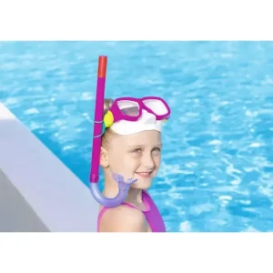 Outlet Set Snorkeling Freestyle, 7-14 Anni, 2 Colori Assortiti, Protezione Uv, Lenti In Policarbonato Maschere E Pinne