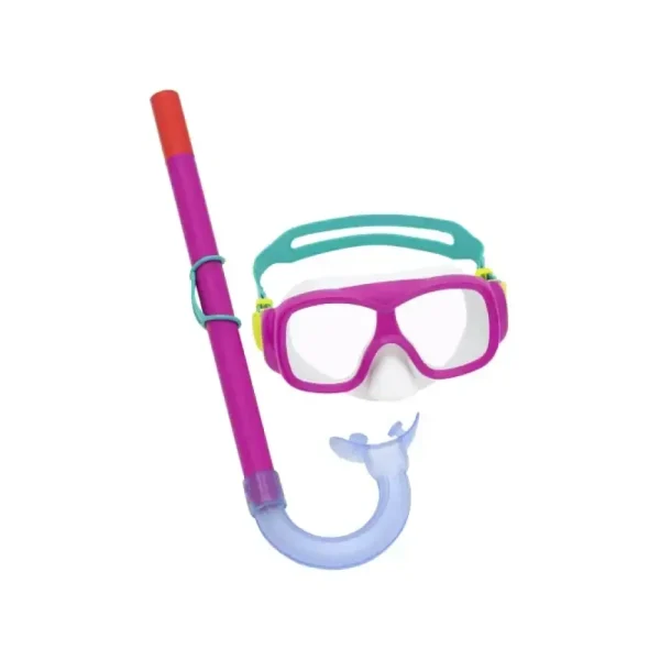 Outlet Set Snorkeling Freestyle, 7-14 Anni, 2 Colori Assortiti, Protezione Uv, Lenti In Policarbonato Maschere E Pinne