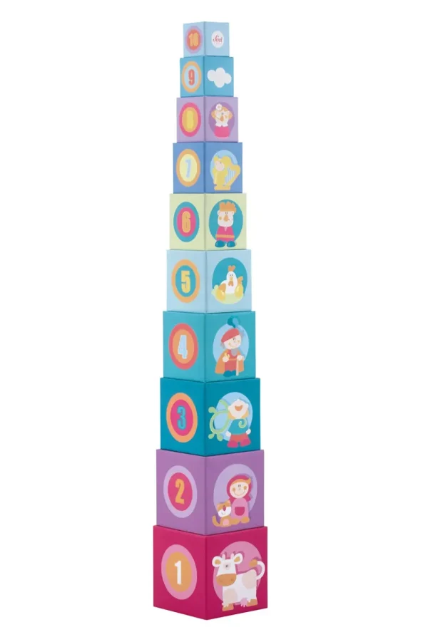 Best Sale Sevi Impilabile Cubi Fiaba (10 Pz) Giochi Educativi In Legno