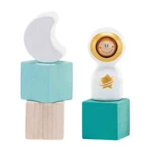 Discount Sevi Set Cubetti "Astronauta Con Secchiello" (37 Pz) Giochi Educativi In Legno