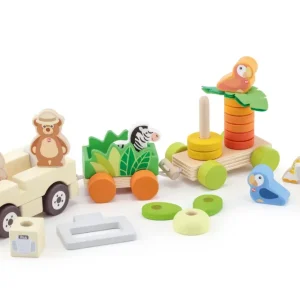 Discount Sevi Trenino Safari (29 Pz) Giochi Educativi In Legno