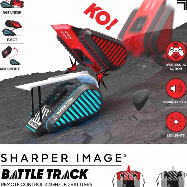 Best Pack Con Due Carri Armati Radiocomandati Battle Track Macchinine Telecomandate