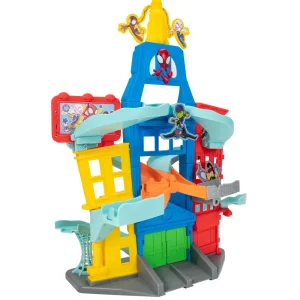 Shop City Playset Con 2 Veicoli Esclusivi. Una Pista Con Doppio Tracciato, Diversi Meccanismi Di Gioco E Con Due Veicoli Diecast Inclusi Macchinine Bambini