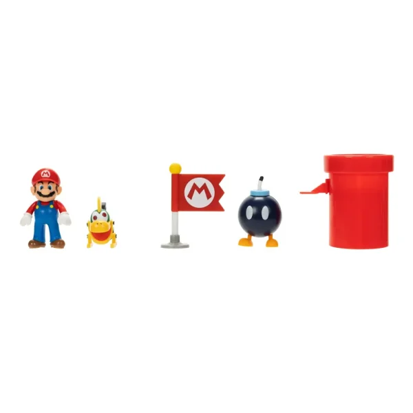 Best Sale Diorama Galeone Volante Di Bowser Con Personaggi Articolati Action Figures