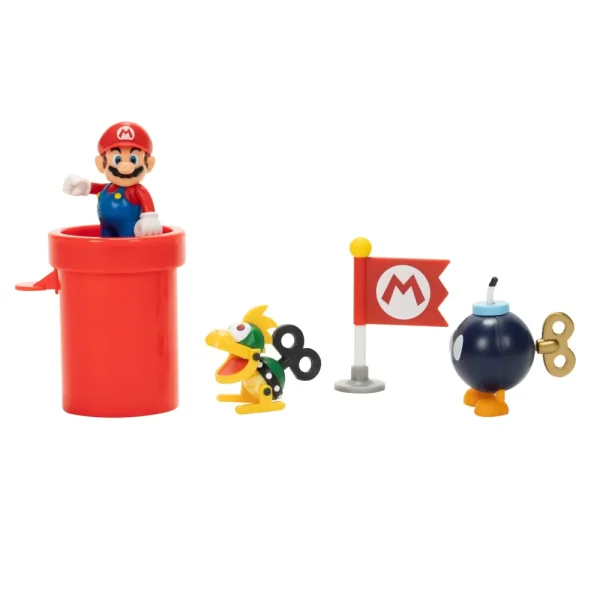 Best Sale Diorama Galeone Volante Di Bowser Con Personaggi Articolati Action Figures