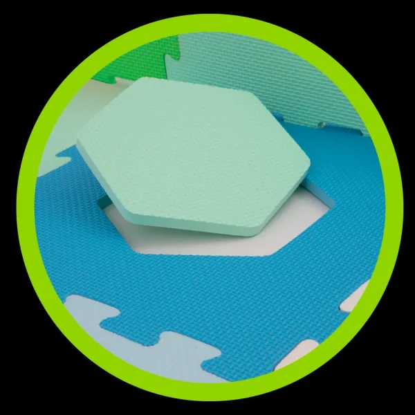 Cheap Tappeto Puzzle Con Forme Geometriche Palestrine E Tappeti Gioco