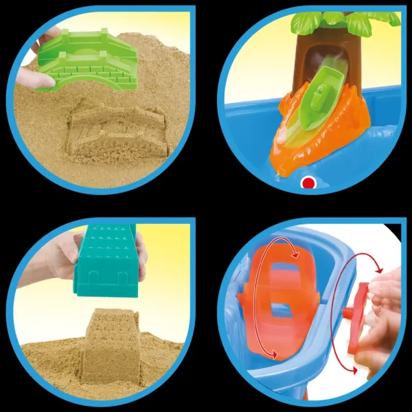 Sale Tavolino Acqua E Sabbia: Gioco Educativo Per Bambini Da 18 Mesi Ideale Per Mare, Giardino E Piscina Centri Gioco
