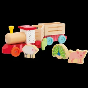 Flash Sale Trenino Della Fattoria Veicoli In Legno