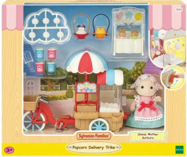 Fashion Triciclo Dei Popcorn Un Fantastico Playset Per Preparare Buonissimi Pop Corn Per Tutto Il Villaggio Mini Dolls