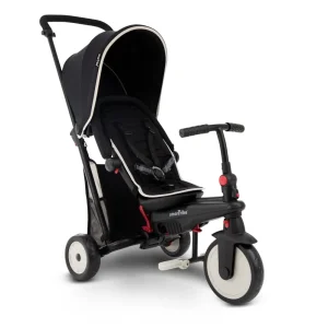 Best Sale Triciclo Pieghevole 6In1 Con Schienale Reclinabile, Maniglione Direzionale Ed Allungabile E Ammortizzatori Brevettati: Smartrike Str3 Per Bambini Dai 10 Mesi Ai 3 Anni Nero Tricicli E Balance Bikes