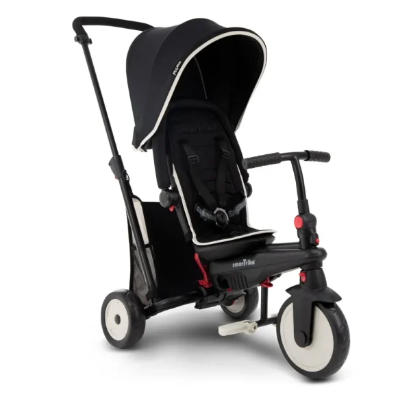 Best Sale Triciclo Pieghevole 6In1 Con Schienale Reclinabile, Maniglione Direzionale Ed Allungabile E Ammortizzatori Brevettati: Smartrike Str3 Per Bambini Dai 10 Mesi Ai 3 Anni Nero Tricicli E Balance Bikes