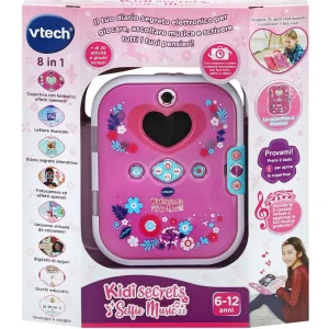 Hot Kidi Secrets Selfie Music 2.0 Diario Segreto Elettronico Con Riconoscimento Facciale! Tablet E Giochi Interattivi