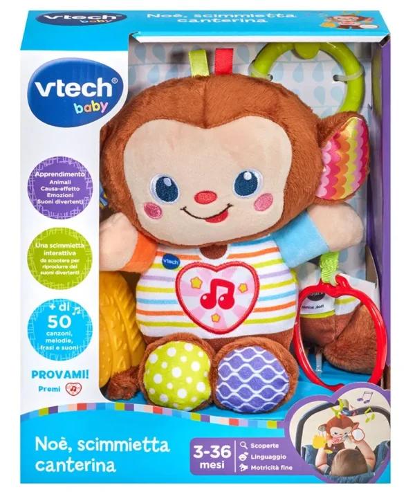 Flash Sale Noe, Scimmietta Canterina Interattiva Con Sensore Di Movimento Integrato Giochi Musicali